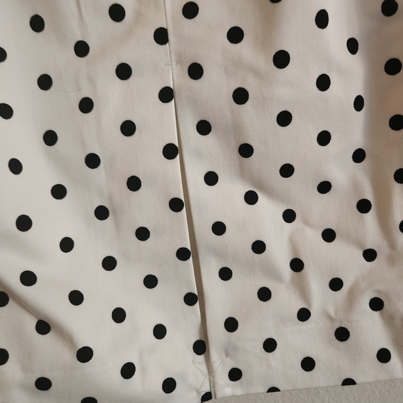 Express  Polka-dot Pencil Skirt off white black dots size 6 NWT - Picture 11 of 15